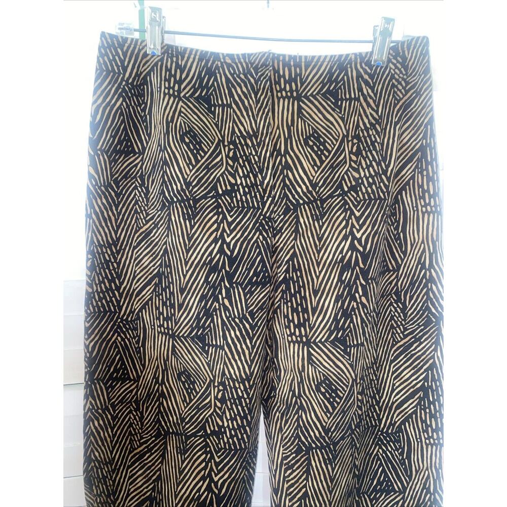 White Stag Cropped Pants Women's 14 Multicolor Animal Print Cotton Stretch - Picture 3 of 7